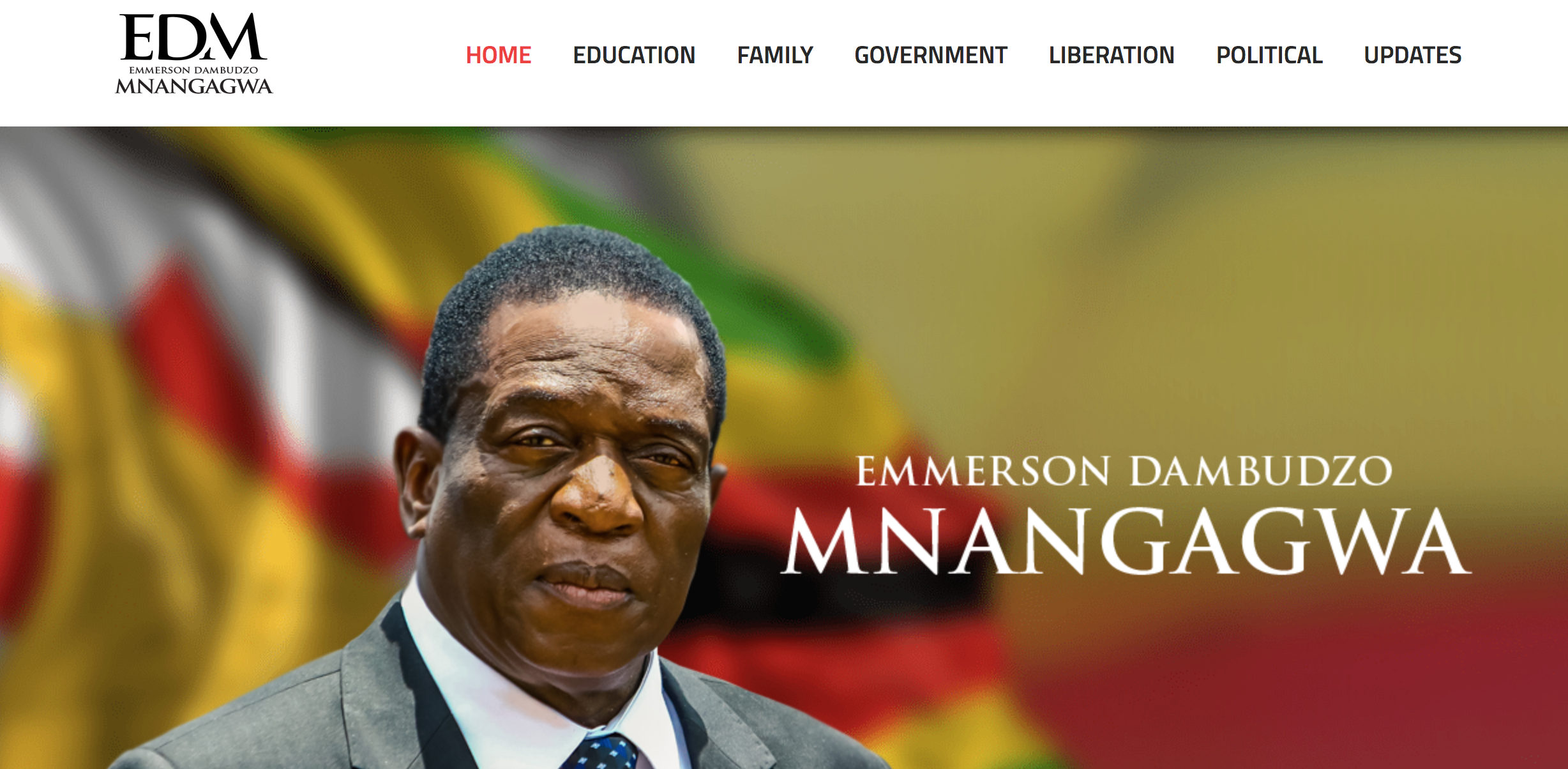 Mnangagwa launches his new website